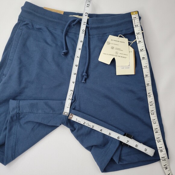 Free Planet Organic Knit Terry Shorts Evening Sea XS NWT - Picture 5 of 5